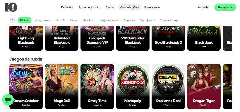 Casino de 10Bet
