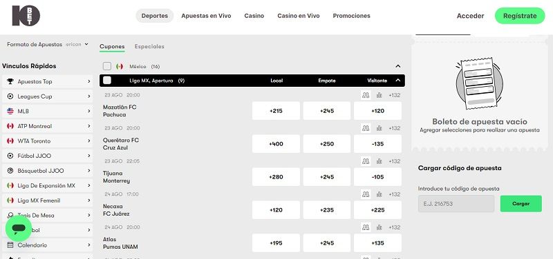Home de 10Bet